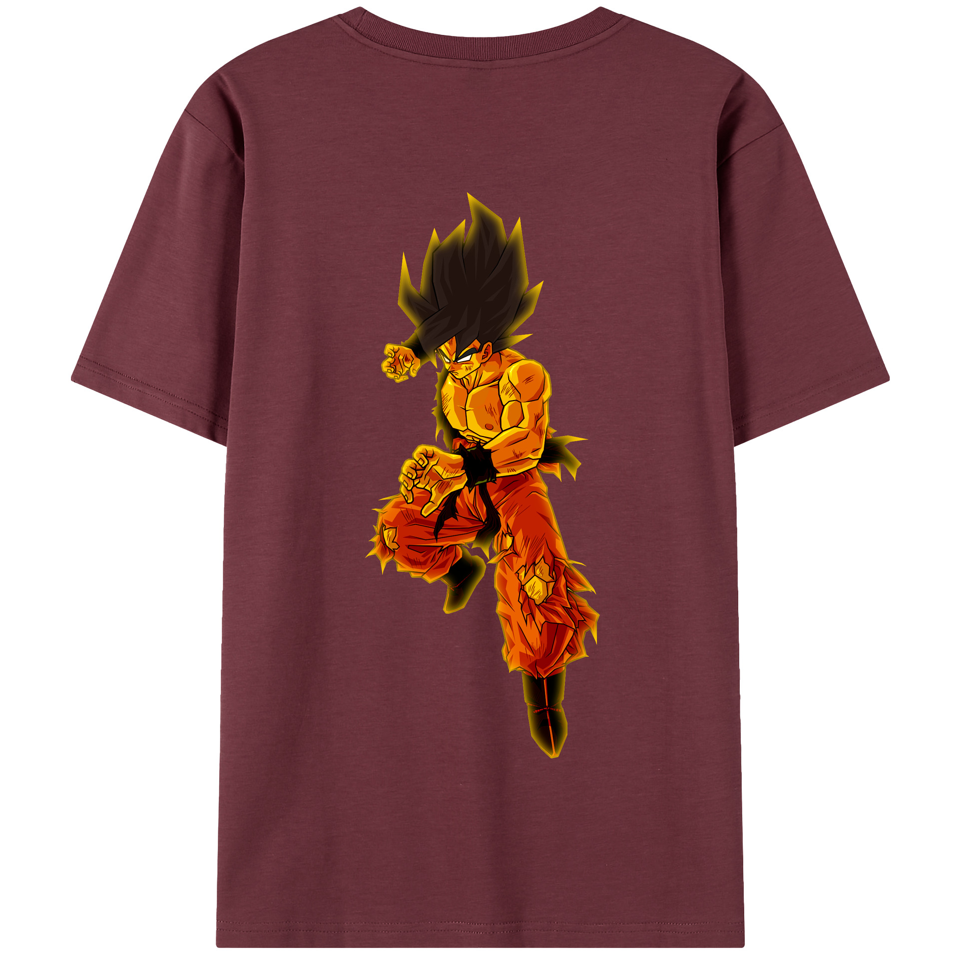 （画像用） ドラゴンボール 孫 悟飯（そんごはん）DRAGON BALL Son Gohan 綿100％半袖Tシャツ（背面プリント）